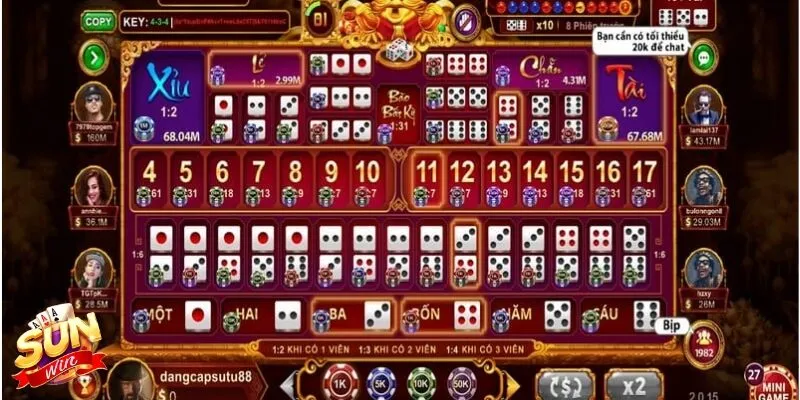 Bỏ túi kinh nghiệm chơi tài xỉu Sunwin dễ thắng và an toàn