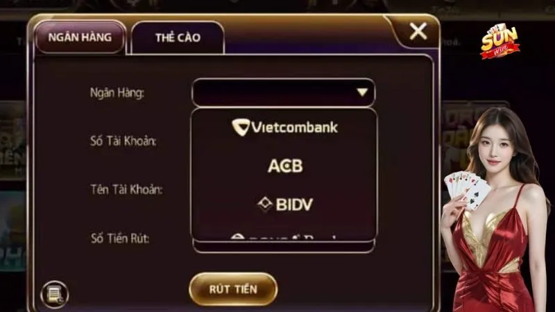 Hướng dẫn rút tiền Sun Win